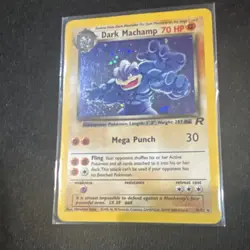 Pokemon Dark Machamp Team Rocket Holo Rare 10/82 English Stage 2 70 HP TCG - Image 1
