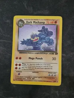 Pokemon Dark Machamp Holo Rare TCG Team Rocket Unlimited Card 10/82 - Image 1