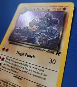 Pokemon TCG - Dark Machamp - Unlimited Holo Rare - 10/82 - Team Rocket - HP/DMG - Image 3