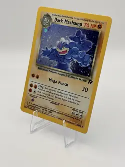 Pokemon TCG Dark Machamp 10/82 Team Rocket Holo Rare Unlimited English LP - Image 1
