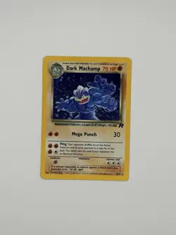 Pokemon TCG Dark Machamp 10/82 Team Rocket Holo Rare Unlimited English LP - Image 2
