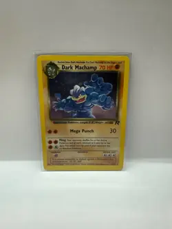 Pokemon Dark Machamp Holo Rare TCG Team Rocket Unlimited Card 10/82 - Image 1