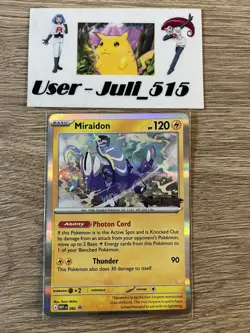 *Prerelease* Miraidon Build & Battle Promo MEP082 - Pokemon TCG Pitch Black Mint - Image 1