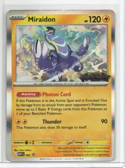 *Prerelease* Miraidon Build & Battle Promo MEP082 - Pokemon TCG Pitch Black - Image 1