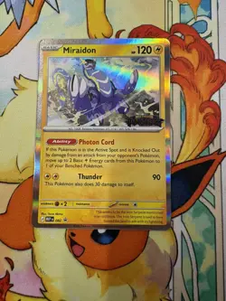 *Prerelease* Miraidon Build & Battle Promo MEP082 - Pokemon TCG Pitch Black - Image 1
