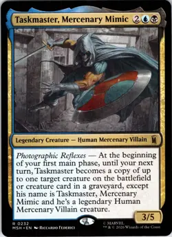 Taskmaster, Mercenary Mimic 232 Rare Marvel Super Heroes Magic: The Gathering NM - Image 1