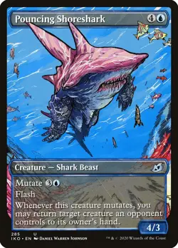 MTG Pouncing Shoreshark Showcase ** Ikoria: Lair of Behemoths ** English (NM) - Image 1
