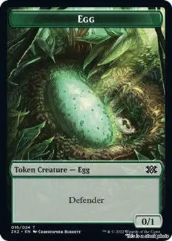 MTG Egg // Soldier Double-Sided Token [2X2 - 16 // 7] LP - Image 1