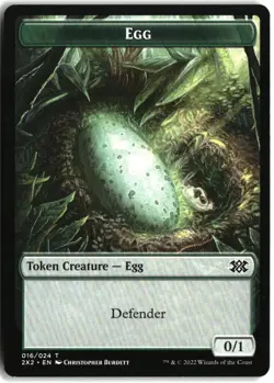MTG Egg // Soldier Double-Sided Token [2X2 - 16 // 7] LP - Image 3