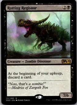 Rotting Regisaur 111 Rare Core Set 2020 Magic: The Gathering Lightly Played - Image 1