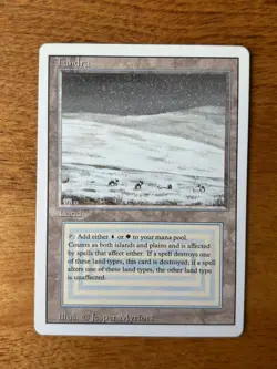 MTG Revised Tundra Magic the Gathering Revised Edition - Image 1