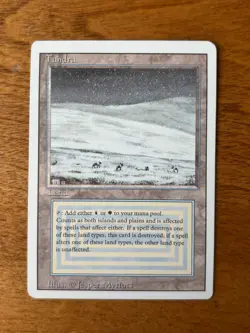 MTG Revised Tundra Magic the Gathering Revised Edition - Image 1