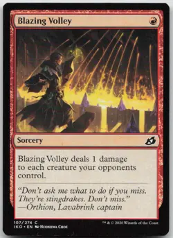 Blazing Volley 107 Common Ikoria: Lair of Behemoths Magic: The Gathering NM - Image 1