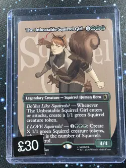 The Unbeatable Squirrel Girl FULLART BORDERLESS MTG Marvel Super Heroes NM #371 - Image 1
