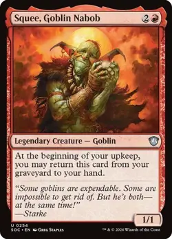 NM Squee, Goblin Nabob, MTG, Strixhaven Commander, Magic the Gathering, 254 - Image 1