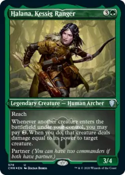 1x Halana, Kessig Ranger - Foil Etched MTG - Commander Legends - NM-Mint - Image 1