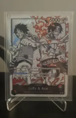 ST30-001 Luffy & Ace Alt Art Leader (Parallel) English One Piece TCG - Image 1
