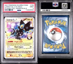 PSA 9 2021 Pokemon Celebrations Luxray GL LV X-Holo Classic Coll Rising Rivals - Image 3