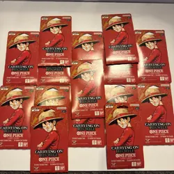 One Piece OP-13 Carrying On His Will Sleeved Booster Pack Lot of 17 Sealed 🔥 - Image 1