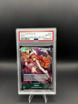 Bandai One Piece Card Game Nami OP02-036 Best Selection Vol.1 Foil PSA 10 - Image 1