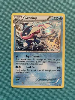 Pokemon TCG Greninja XY162 Holo Black Star Promo Card LP - Image 1