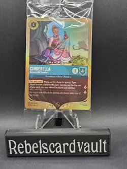 Disney Lorcana Wilds Unknown Cinderella Resourceful Traveler Prerelease Promo - Image 1