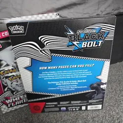 NEW Pokemon TCG White Flare & Black Bolt Binder Collection SEALED - Image 2