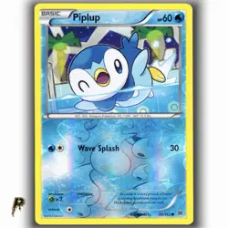 Pokemon XY Breakthrough Piplup 36/162 Reverse Holo Common Card LP - Image 1