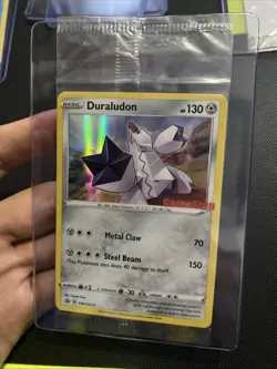 Pokemon Sword & Shield Stamped Gamestop Black Star Promo Duraludon Holo SWSH028 - Image 2