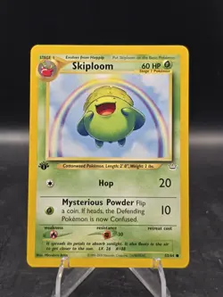 Pokemon TCG Skiploom 52/64 1st Edition Neo Revelation Common NM - Image 1