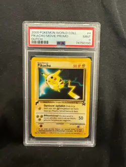 1999 Pokemon DUTCH Pikachu Movie Promo 4 Pokemon the First Movie DUTCH PSA 9 - Image 1