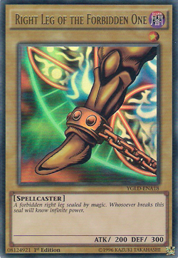 Right Leg of the Forbidden One [YGLD-ENA18] Ultra Rare Near Mint 1st Edition - Y - Image 1