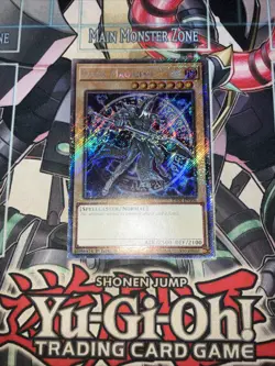 Dark Magician Platinum Secret Rare RA04-EN106 Yugioh 7th artwork - Image 1
