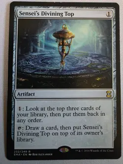 Magic The Gathering - Sensei's Divining Top Card - Eternal Masters - Image 1