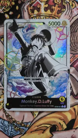 One Piece Monkey. D. Luffy ST29-001 (ALT ART) Leader Card Egghead English promo - Image 5