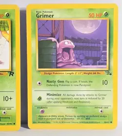 Vintage Grimer Collectors Lot Unique Art 3 Card Bundle Pokemon TCG Cards NM-LP - Image 4