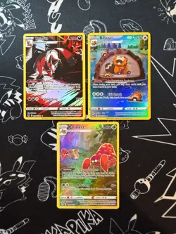 Pokemon SWSH Trainer/Galarian Gallery Bundle 3 Cards - Thievul/Parasect/Bibarel - Image 1
