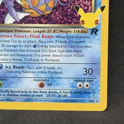 Pokemon Celebrations classic collection. MINT Dark Gyarados Team Rocket Holo - Image 4
