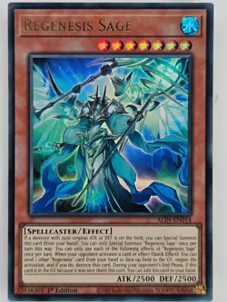 Yu Gi Oh - ALIN-EN014 Regenesis Sage - Ultra Rare - Image 1