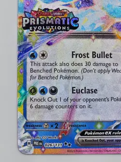 Glaceon ex (Prismatic Evolutions Stamp) 026/131 Pokemon TCG MCAP Holo NM - Image 5