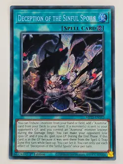 Yu Gi Oh - MP25-EN113 Deception Of The Sinful Spoils - Prismatic Secret Rare - Image 1