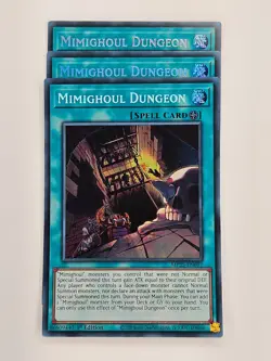 Yu Gi Oh - 3x MP25-EN097 Mimighoul Dungeon - Prismatic Secret Rare - Image 1