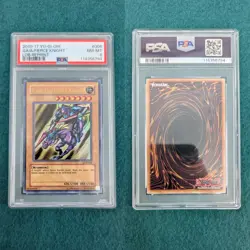2010-17 YU-GI-OH GAIA THE FIERCE KNIGHT LOB REPRINT PSA GRADED 8 NEAR MINT- MINT - Image 1