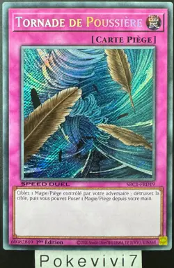 Carte YU-GI-OH! TORNADE DE POUSSIERE SBC1-FRD19 Secret Rare NEUF - Image 1
