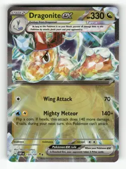 Dragonite ex 159/197 Double Rare Obsidian Flames Pokemon Holo Near Mint - Image 1