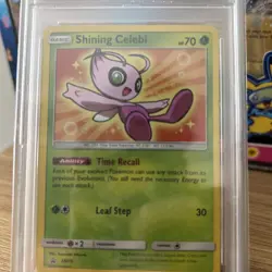 2017 POKEMON SM BLACK STAR PROMO #SM79 SHINING CELEBI-HOLO PSA 9 - Image 2
