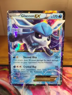 Glaceon EX Ultra Rare XY - Fates Collide 20/124 EX-NM Pokemon TCG - Image 1