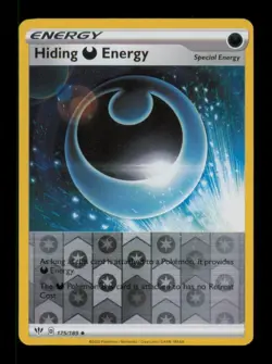 REVERSE HOLO HIDING DARKNESS ENERGY UNCOMMON 175/189 NM POKEMON - Image 1