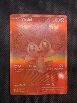 Red Victini English Pokemon White Flare English 172/086 Damage - Image 1