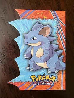 NM! Nidoqueen #31 Topps TV Animation Die Cut EV09 Of 12 Blue Logo Pokemon - Image 1